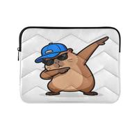 Custodia portatile per computer portatile, 40,6 cm, motivo: capibara | 16Inch Laptop Bag Cartella per le donne del college caso para L