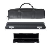 Custodia portatile per flauto in poliuretano con interno morbido per concerti e viaggi, custodia moderna adatta per musicisti giovani, con imbottitura delicata e facile da trasportare in varie
