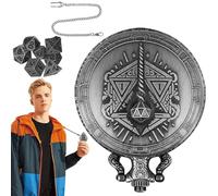 Custodia portatile per giochi di - Orologio a dadini in metallo a sette pezzi, giocattolo da orologio da tasca | set di da tavolo, piccoli Steampunk, gioco portatile