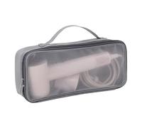 Custodia portatile per strumenti per capelli, in nylon, con imbottitura spessa, per viaggi, casa, salone, strumento termico essenziale, custodia protettiva in nylon, Grigio, Taglia unica