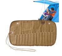 Custodia portatile per utensili, riutilizzabile, multi-slot, borsa per argenteria da esterno, porta utensili da campeggio, portaoggetti multi-slot per utensili da campeggio