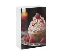 Custodia Portatile Sigaretta Impermeabile Scatola di Plastica Dimensioni Regolari Tasca Scatola Sigaretta Porta Cupcake Dessert Flip Custodia Aperta per Uomini Donne