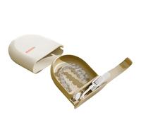 Custodia portatile | Supporto per parentesi graffe, contenitore per protesi dentarie estraibile con fori di ventilazione, custodie di fissaggio, scatola portatile per bretelle per la pulizia