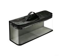 Custodia portatile trasparente per dischi di gioco in TPU, compatibile con Switch 2, contiene 35 scatole da gioco, custodia organizer da viaggio nera