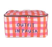 Custodia portatutto in policotone, doppia cerniera con impugnatura 50x40x27 cm, arancione, More Amor