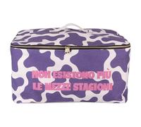 Custodia portatutto in policotone, doppia cerniera con impugnatura 50x40x27 cm, viola, More Amor