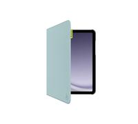 Custodia Portfolio - GECKO - Samsung Galaxy Tab A9+ - Pelle di mela vegana - Blu chiaro - Resistente all'acqua