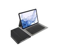 Custodia portfolio "Luxe" AZERTY per Samsung Galaxy Tab S10+/S9+/S9 FE+, Nero
