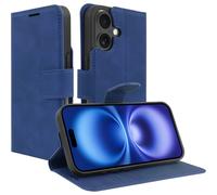 Custodia portfolio "Premium" per Apple iPhone 16, Blu