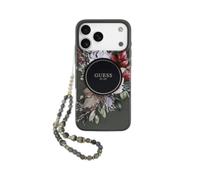 Custodia posteriore Guess iPhone 17 Pro Max Magsafe IML design floreale nastr...