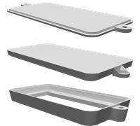 Custodia Posteriore Supporto per Display LCD 16x2 Modulo I2C Compatibile