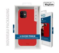 AVIZAR Silicone microfibra COVER per Apple iPhone 14 Plus, Rosso