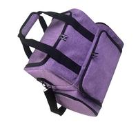 Custodia professionale da viaggio per smalti, con capacità per bottiglie e asciugatrice, include sezioni per riporre gli attrezzi, organizer per asciugacapelli, Viola, Bellezza di massa