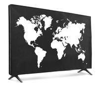 kwmobile Protezione Compatibile con 55" TV - Cover Proteggi-Schermo PC e TV da Interno - Custodia Protettiva Anti-Polvere - bianco/nero