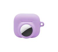 Custodia protettiva 2 in 1 in silicone per AirPod 4th Airtag, custodia protettiva morbida e completa per Airpod 4, custodia protettiva in silicone per GPS Tracker