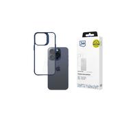 Custodia protettiva 3mk Satin Armor per Apple iPhone 15 Pro + Blu