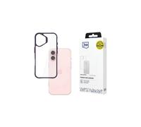 Custodia protettiva 3mk Satin Armor per Apple iPhone 16 + colore viola