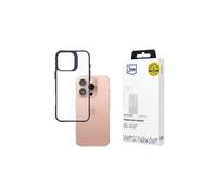 Custodia protettiva 3mk Satin Armor per Apple iPhone 16 Pro + colore viola