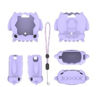 Custodia protettiva a forma di cartone animato per Tamagotchi Paradise, custodia in morbido silicone per una protezione completa (Viola)