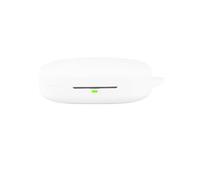 Custodia protettiva adatta per auricolari SHOKZ OpenFit Pro T010, in morbido silicone, antiurto e antipolvere, colore bianco