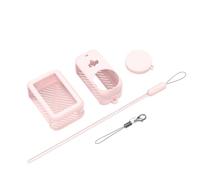 Custodia protettiva Adatta per DJI OSMO Nano Corpo molle del silicone della copertura con copriobiettivo e cordino Fotocamera antiurto a prova di polvere Protector Accessori manica (Pink)