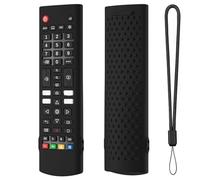 Custodia protettiva adatta per LG AKB75375604 AKB75095302 AKB73715601 per LG AKB Series Smart TV Remote Cover in silicone morbido (nero)
