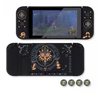 Custodia protettiva agganciabile compatibile con Switch, custodia rigida per controller Switch e Joy-Con con 4 impugnature per pollice, Zelda tears of The Kingdom Switch custodia da trasporto
