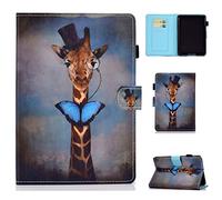 Custodia Protettiva All-New Amazon Kindle 10th Generation 2019 Release in Pelle con Tasca, 2 Supporti, Spegnimento Automatico, Cover per Kindle 10 2019 - Giraffa