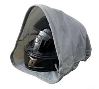Custodia protettiva antipolvere per casco da moto, con chiusura a coulisse, adatta per diversi tipi di casco, per evitare graffi e accumulo di polvere (grigio)