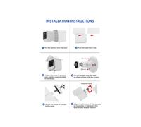 Custodia Protettiva Antipolvere per Wyze Cam V3 Custodia Protettiva Impermeabile Pelle Bianca