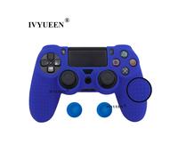 Custodia protettiva antiscivolo in silicone blu per controller Sony PlayStation Dualshock 4 PS4 DS4 Pro Slim