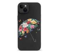 Custodia protettiva antiurto con ombrello No Rain No Flowers compatibile con iPhone 15/Plus/Pro/Pro Max