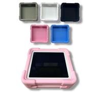 Custodia protettiva antiurto e pellicola protettiva, compatibile con lettori di carte SumUp Solo e SumUp Solo Lite (cuore rosa)