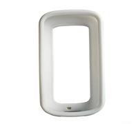 Custodia protettiva antiurto in silicone per ciclocomputer iGPSPORT BSC100MAX con ritagli precisi e compatibilità del segnale GPS (bianco)