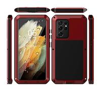 Custodia Protettiva Antiurto Metallo per Samsung Galaxy S21 Ultra Cover Militare Resistente, Custodia Rugged per Samsung Galaxy S21 Ultra con Telaio Rinforzato per Paraurti Rigido, Armor Cover