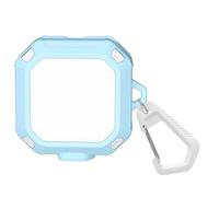 Custodia protettiva auricolari per Samsung Buds 4/4 Pro: custodia resistente alle cadute e agli urti con portachiavi (blu bianco)