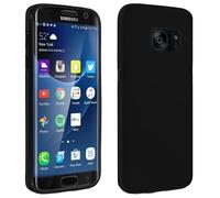 AVIZAR Protettiva TPGLASS-BK-G935H Cover per Samsung Galaxy S7 Edge, Nero