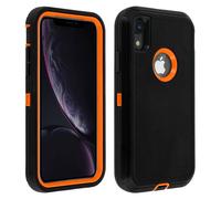 Custodia protettiva Avizar nera/arancione per iPhone XR