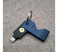 Custodia protettiva blu metallizzato compatibile con Yubico Yubikey 5C NFC USB-C