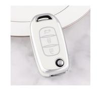 Custodia Protettiva Chiave Auto Scatto Per Renault Per Kwid 2023 Per Kadjar Per Captur Per Stepway Per Logan Per Clio 5 2022 Per Arkana 2020 2021(Bianca)