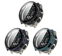 Custodia protettiva compatibile con Amazfit Cheetah 2 Pro, custodia rigida in PC con pellicola protettiva per Amazfit Cheetah 2 Pro, custodia antigraffio (confezione da 3 pezzi)