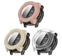 Custodia protettiva compatibile con Garmin Instinct 3 da 45 mm/50 mm, custodia rigida in PC con accessorio protettivo per lo schermo, custodia antigraffio (confezione da 3 pezzi, 50 mm)