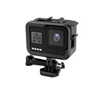 Custodia protettiva compatibile con GoPro Hero 8 stabile Cage 2 slitte flash, telaio in lega di alluminio