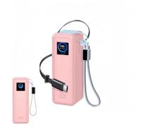 Custodia protettiva compatibile con Power Bank UGREEN da 200 W 25000 mAh, custodia antiscivolo con cinturino da polso, accessorio da viaggio antiurto (rosa)
