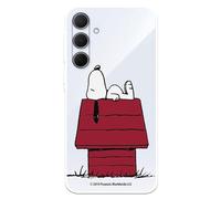Custodia protettiva compatibile con Samsung Galaxy A35 5G, ufficiale Peanuts Snoopy Home, per proteggere il tuo telefono, cover in silicone trasparente, flessibile, ufficialmente licenziata da Snoopy