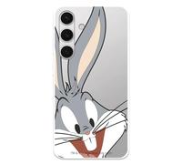Custodia protettiva compatibile con Samsung Galaxy S24, ufficiale Looney Tunes Bugs Bunny, per proteggere il tuo cellulare. Custodia in silicone trasparente, flessibile, con licenza ufficiale di