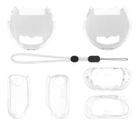 Custodia protettiva compatibile con Tamagotchi Paradise in policarbonato per una maggiore durata e resistenza ai graffi con cordino (trasparente)