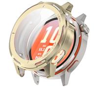 Custodia protettiva completa compatibile con Huawei Watch GT Runner 2, custodia morbida in poliuretano termoplastico, antigraffio, antiurto, pellicola paraurti (oro)