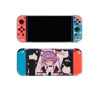 Custodia protettiva completa in TPU morbido trasparente I-Jelly Cat per controller Nintendo Switch NS Joy-Con