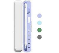 Custodia protettiva con coperchio per Apple Pencil di seconda generazione e 1a generazione, custodia protettiva per iPad Pencil - accessori per il supporto - assorbimento degli urti (viola)